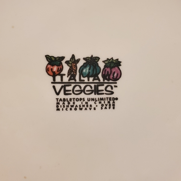Tabletops Unlimited, Italian Veggies, Eggplant Dinner Plate / Replacement - Picture 3 of 3